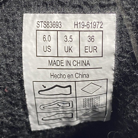 Sperry Top Sider Black Saltwater Duck Boots Quilted Top - Picture 5 of 5